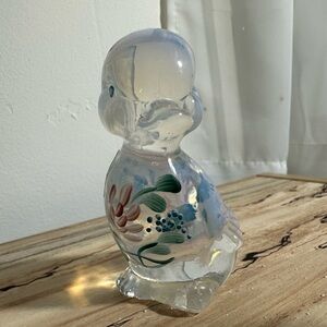 LAST CHANCE Fenton Handpainted Glass Duck